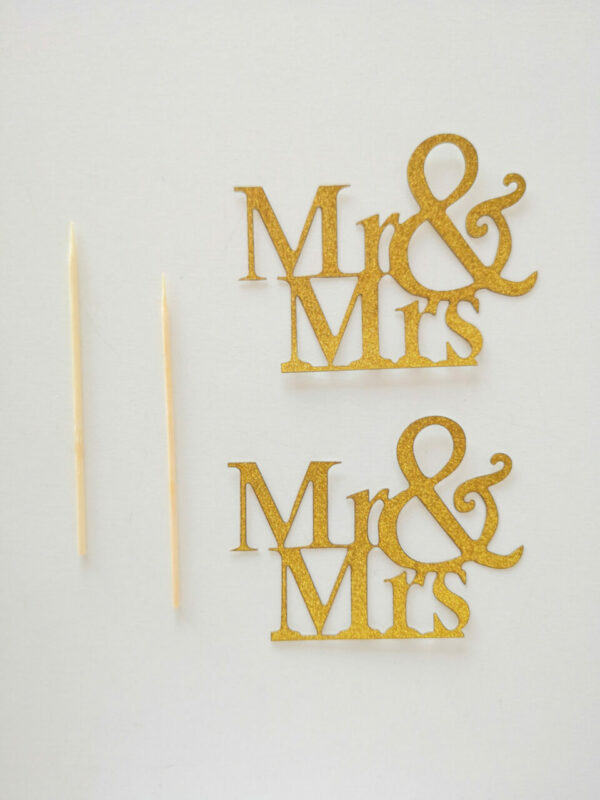 Topper Mr & Mrs Mini 2 szt. - obrazek 3